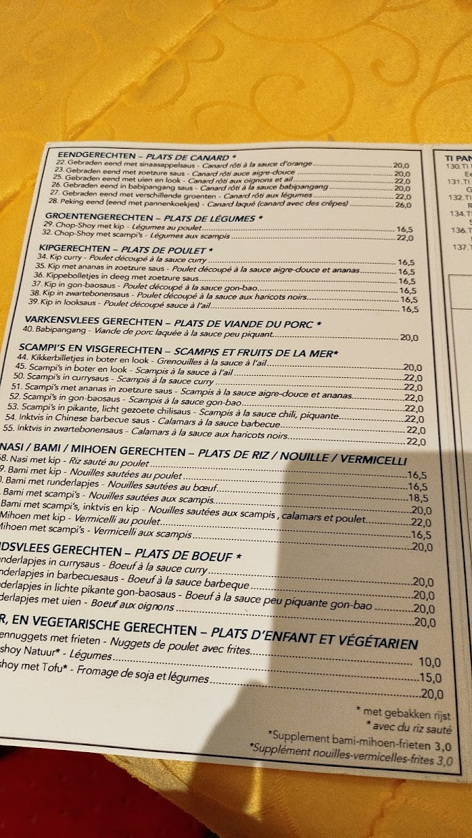 Menu Chinees Specialiteiten Restaurant Panda-5