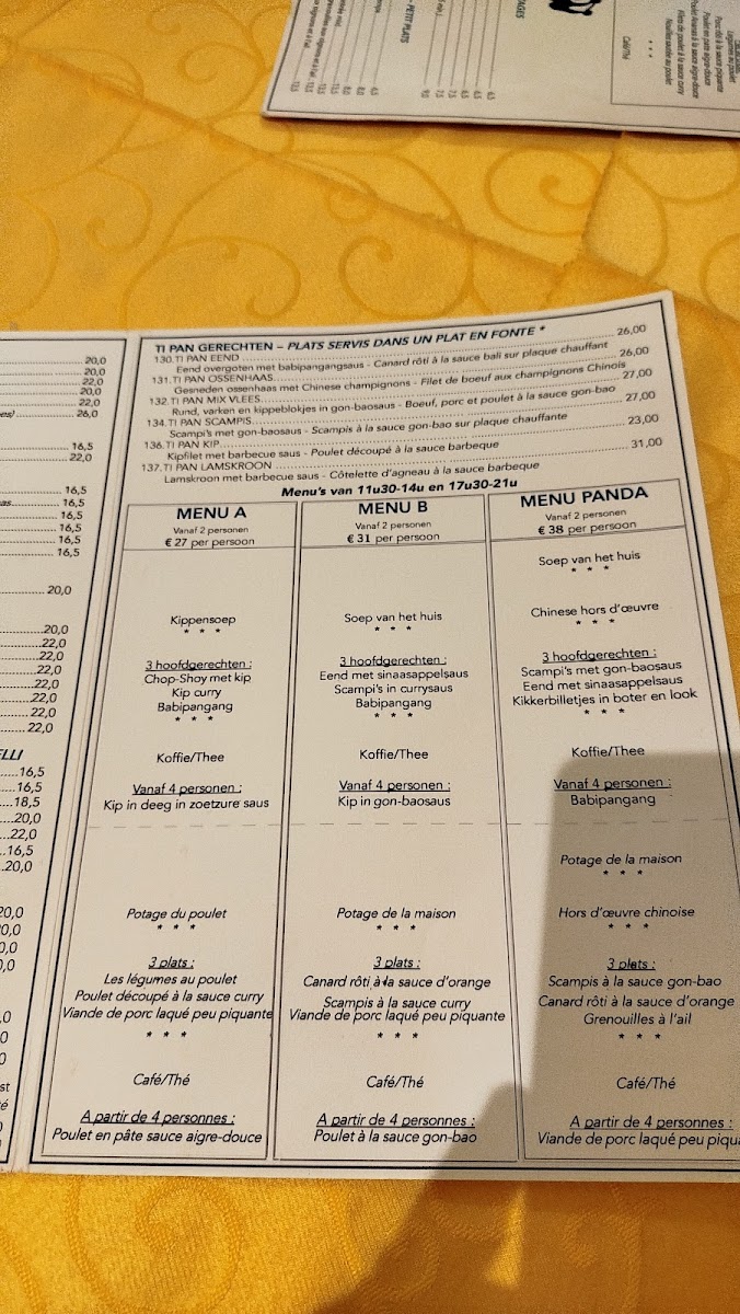 Menu Chinees Specialiteiten Restaurant Panda-6